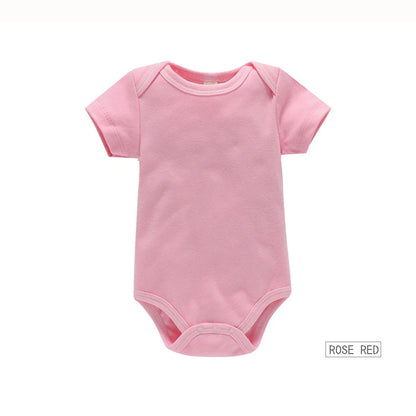 Ropa de bebé, Body para niño/niña, ropa de verano, pelele de Color sólido, mono de algodón suave para recién nacidos, novedad de 2024