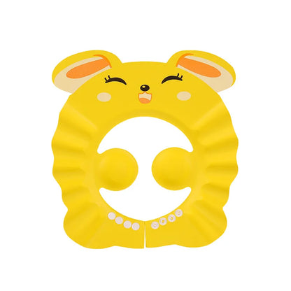 Gorro suave para Baby Shower, gorro ajustable para lavar el cabello para niños, protección para los oídos, champú seguro para niños, ducha de baño, protege la cubierta de la cabeza