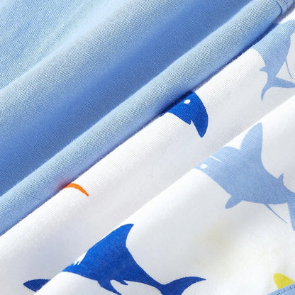 Conjunto de 2 piezas de chaleco y pantalones cortos transpirables de algodón para niños y niñas, chándal de verano con estampado de dibujos animados, ropa informal, traje de 1 a 6 años