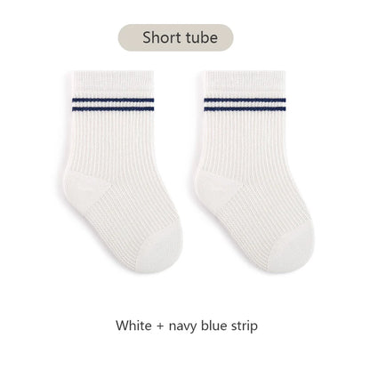 Calcetines de tubo largo para bebé, calcetines transpirables de verano para niños, medias de algodón suave para bebé, calcetines para bebés