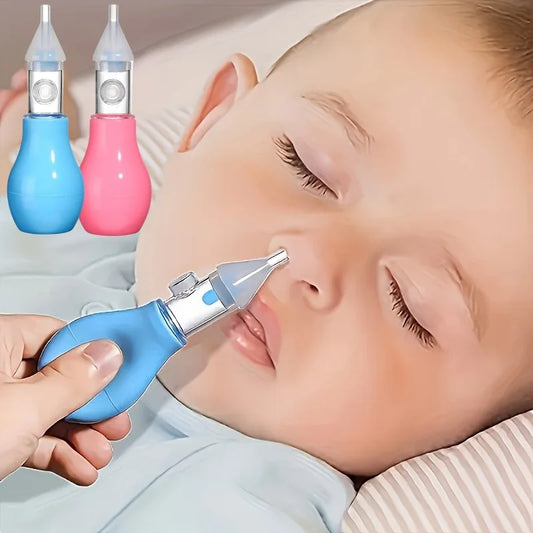 Aspirador Nasal de silicona para bebé, bomba de succión, limpiador de nariz, dispositivo de limpieza de nariz relajante, herramientas de limpieza Nasal