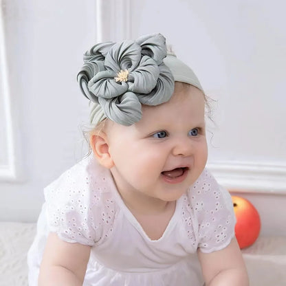 1 Uds. Diadema para recién nacidos y niños pequeños, diadema de nailon suave para niñas, accesorio para el cabello Adorable elástico para uso diario, paquete individual