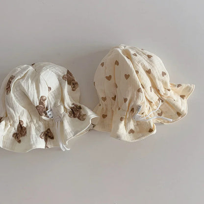 Sombrero de bebé de estilo coreano, sombrero de cubo para bebé recién nacido de verano, sombreros para el sol para niños, gorra de Panamá para niños, gorra de playa para viajes al aire libre, 1 unidad