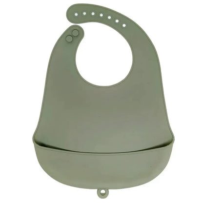 Baberos de silicona para comer para bebés, Baberos para bebés fáciles de limpiar, toalla babeante, Baberos impermeables de silicona para niños