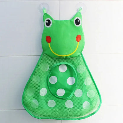 Organizador de juguetes de baño para bebé, Animal de dinosaurio, almacenamiento ordenado para niños, succión, baño, bañera, muñeca, bolsa colgante, cesta, bolsa de malla, juguetes acuáticos