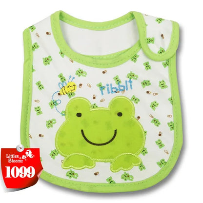 [Littles & Bloomz] Baberos de alimentación para bebé, niña y niño, delantal impermeable, toalla de dibujos animados, baberos para cena para niños pequeños, pañuelos, paños para eructar