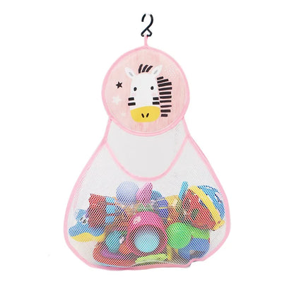 Organizador de juguetes de baño para bebé, Animal de dinosaurio, almacenamiento ordenado para niños, succión, baño, bañera, muñeca, bolsa colgante, cesta, bolsa de malla, juguetes acuáticos