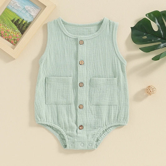 Pudcoco-ropa de verano para bebé y niño, pelele acanalado de manga corta, monos sólidos, traje para niña pequeña, Mono para niña recién nacida de 0 a 18M