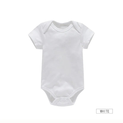Ropa de bebé, Body para niño/niña, ropa de verano, pelele de Color sólido, mono de algodón suave para recién nacidos, novedad de 2024