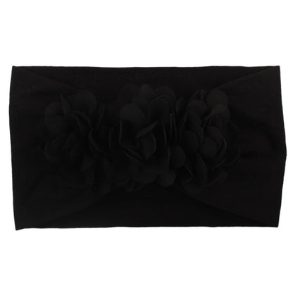 Vendaje para el cabello, diadema con lazo, turbante para niños recién nacidos, accesorios para niñas, flor Floral, elástico liso suave