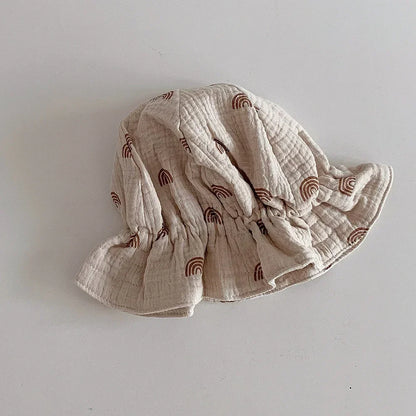 Sombrero de bebé de estilo coreano, sombrero de cubo para bebé recién nacido de verano, sombreros para el sol para niños, gorra de Panamá para niños, gorra de playa para viajes al aire libre, 1 unidad