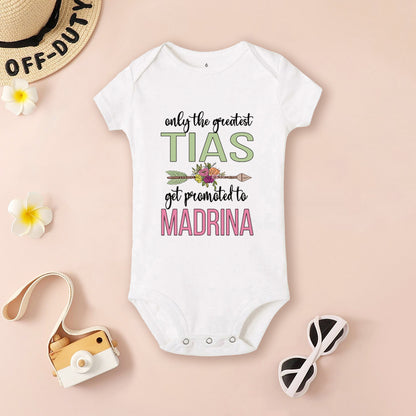 Be You Be My Godmother & Godfather-body con estampado para bebé, ropa de bautismo para Madrina Padrino, monos infantiles de verano