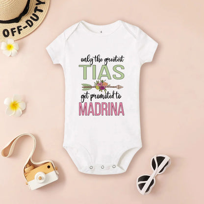 Be You Be My Godmother & Godfather-body con estampado para bebé, ropa de bautismo para Madrina Padrino, monos infantiles de verano