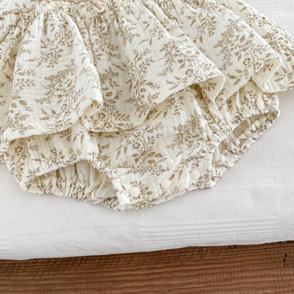 Pelele de verano para bebé, mono infantil, informal, Floral, Mangas de casquillo, 0 a 2 años