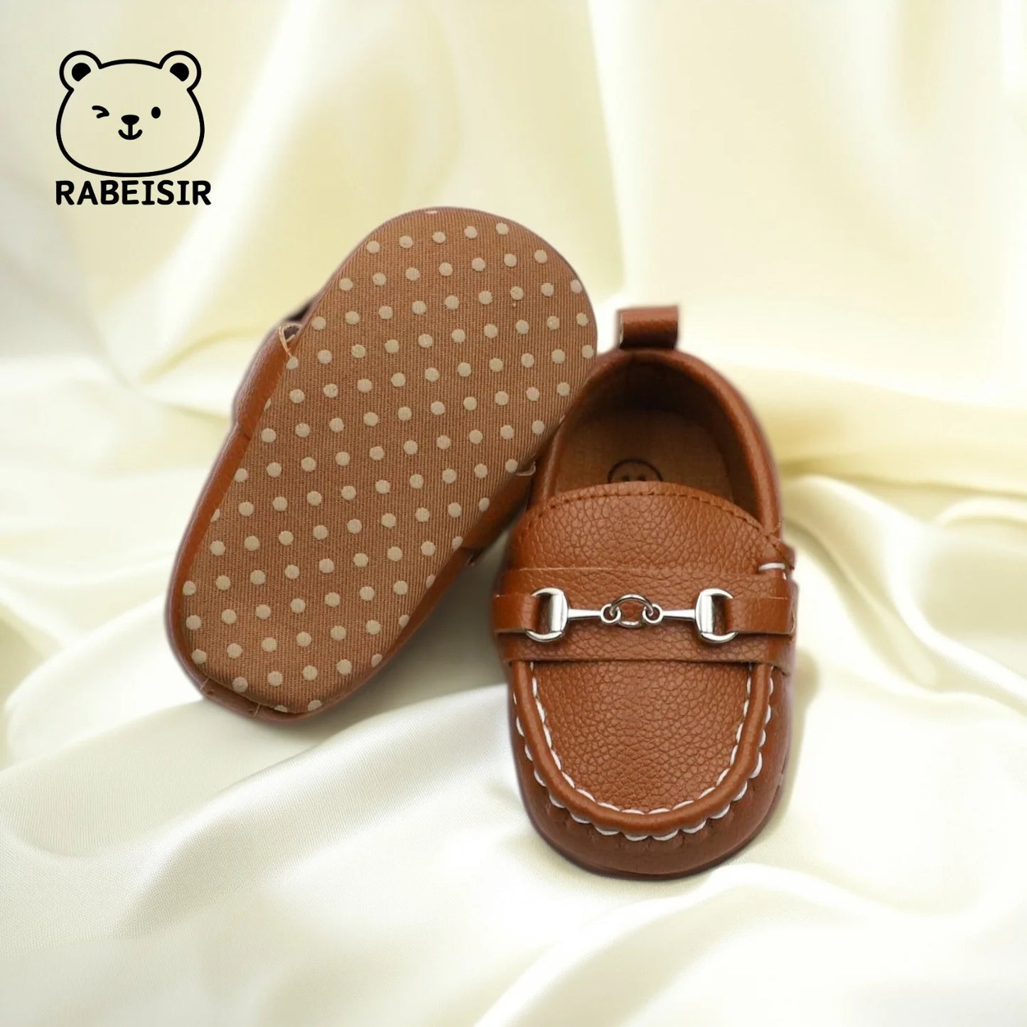Zapatos mocasines informales sin cordones para bebés, zapatos planos antideslizantes ligeros y cómodos para caminar en interiores y exteriores, primavera