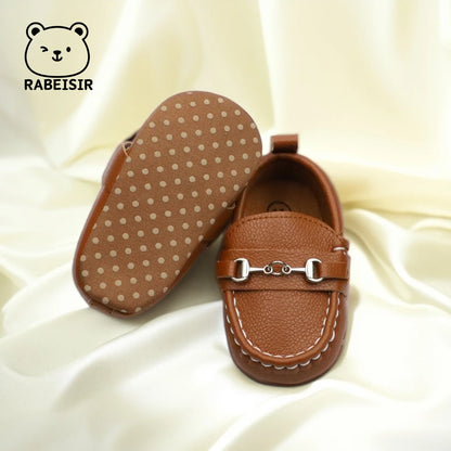 Zapatos mocasines informales sin cordones para bebés, zapatos planos antideslizantes ligeros y cómodos para caminar en interiores y exteriores, primavera