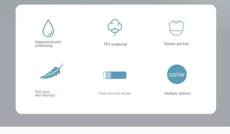 Babero suave impermeable para bebé, paño de alimentación ajustable de manga larga para niño pequeño y niña, bata de pintura, delantal para comer comida infantil