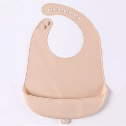 Baberos de silicona para comer para bebés, Baberos para bebés fáciles de limpiar, toalla babeante, Baberos impermeables de silicona para niños