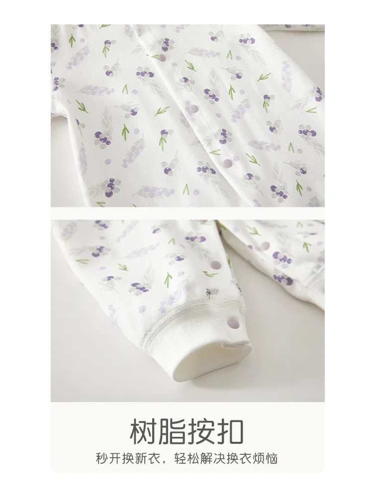 AYNIGIELL ropa de bebé primavera otoño ropa interior de algodón puro mono recién nacido mameluco de manga larga ropa de descanso traje mono