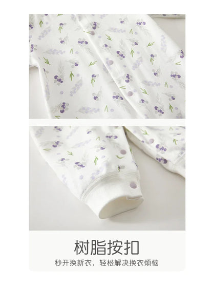 AYNIGIELL ropa de bebé primavera otoño ropa interior de algodón puro mono recién nacido mameluco de manga larga ropa de descanso traje mono