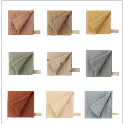 Toalla para bebé de 5 piezas, artículos para recién nacidos, cuadrados de muselina, baño de mano para recién nacido, toallas para la cara, gasa de algodón suave, toallita para bebé