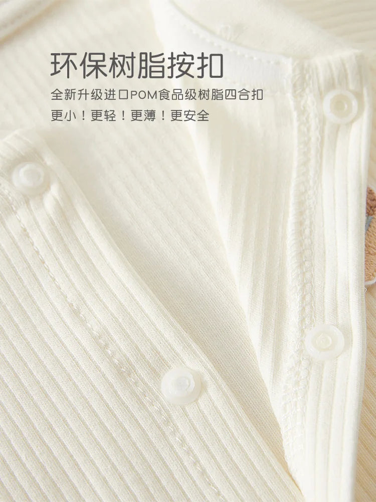 AYNIGIELL Mono para bebé, ropa de dormir de primavera y otoño, ropa de algodón puro para recién nacidos de 0 a 18 meses, mono para niños y niñas