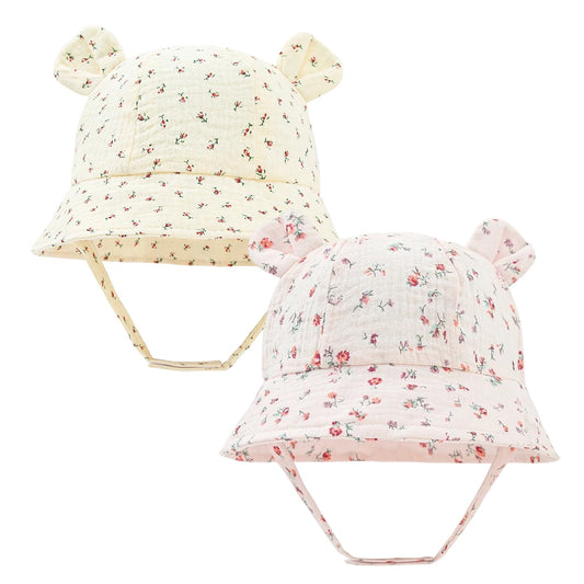Sombrero de cubo para bebé, gorro de pescador de algodón para niño y niña, gorra de sol UV, accesorios infantiles