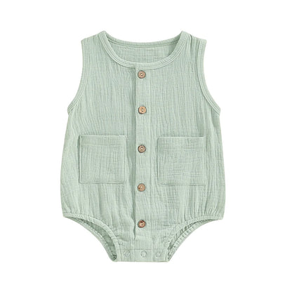 Pudcoco-ropa de verano para bebé y niño, pelele acanalado de manga corta, monos sólidos, traje para niña pequeña, Mono para niña recién nacida de 0 a 18M