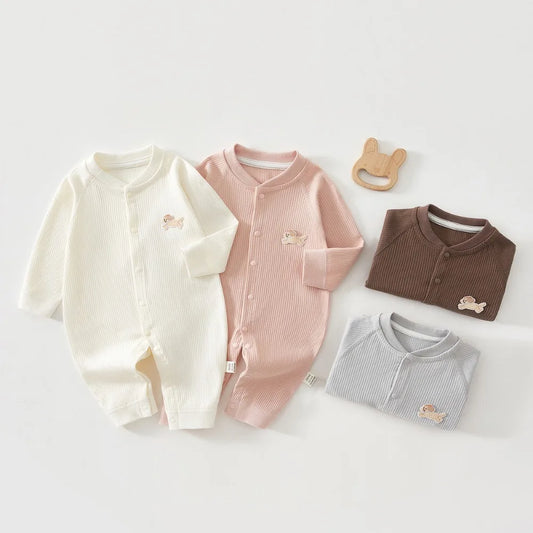 AYNIGIELL Mono para bebé, ropa de dormir de primavera y otoño, ropa de algodón puro para recién nacidos de 0 a 18 meses, mono para niños y niñas