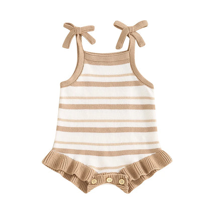 Pudcoco-Pelele de verano para niña, mono sin mangas con volantes y lazo, Mono para recién nacido de 0 a 18 meses