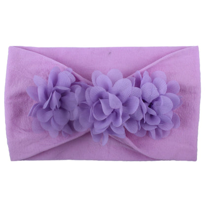 Vendaje para el cabello, diadema con lazo, turbante para niños recién nacidos, accesorios para niñas, flor Floral, elástico liso suave