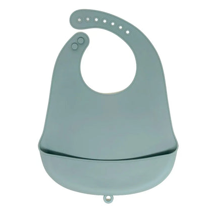 Baberos de silicona para comer para bebés, Baberos para bebés fáciles de limpiar, toalla babeante, Baberos impermeables de silicona para niños
