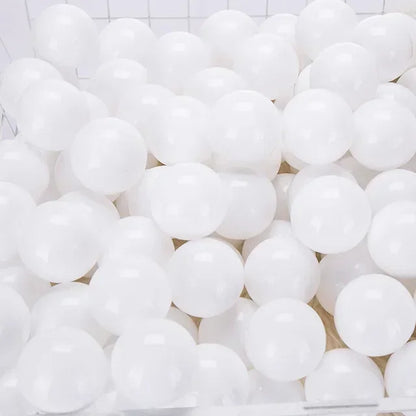 50 Uds. Bolas de plástico de colores para bebé, piscina de agua, pelota de ola oceánica, piscina para niños con aro de baloncesto, casa de juegos, tiendas de campaña al aire libre, accesorios de juguete