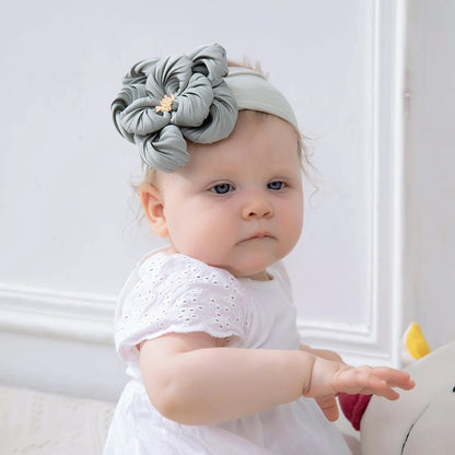 1 Uds. Diadema para recién nacidos y niños pequeños, diadema de nailon suave para niñas, accesorio para el cabello Adorable elástico para uso diario, paquete individual