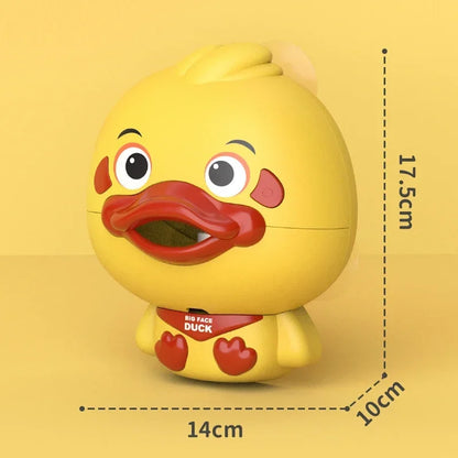 Juguete de baño de pato de burbujas para bebé, divertido fabricante de burbujas para baño para niños pequeños, piscina, bañera, máquina de jabón, juguetes de baño para niños