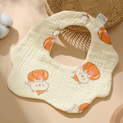 Babero de gasa de algodón para bebé, accesorios para bebés, delantal para bebé recién nacido, babero para alimentar, paños para eructar de muselina de 6 capas, toalla para Saliva para niños recién nacidos