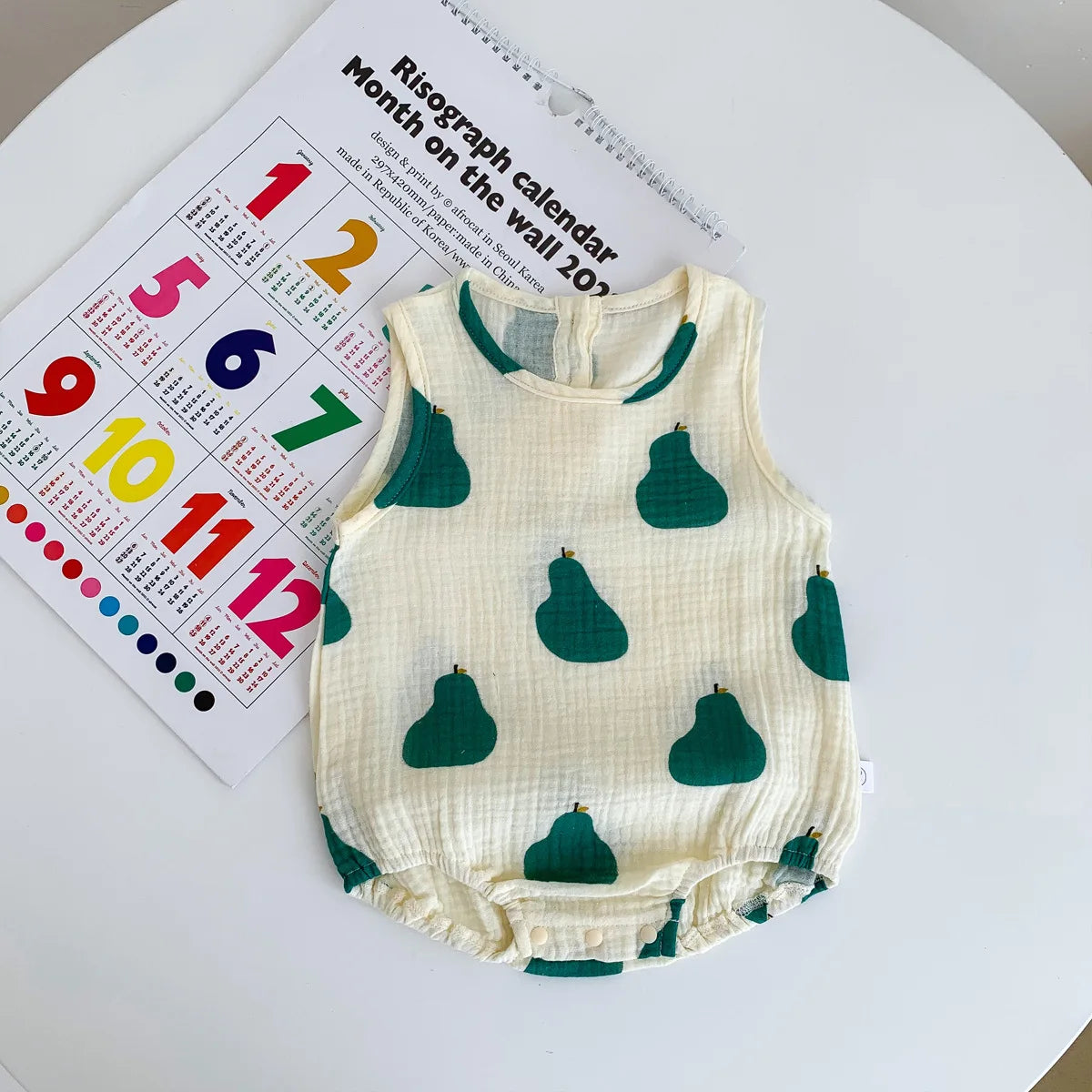 2023 nuevo en verano, trajes de algodón de tela arrugada para bebés recién nacidos, monos informales para niños, monos para niños pequeños