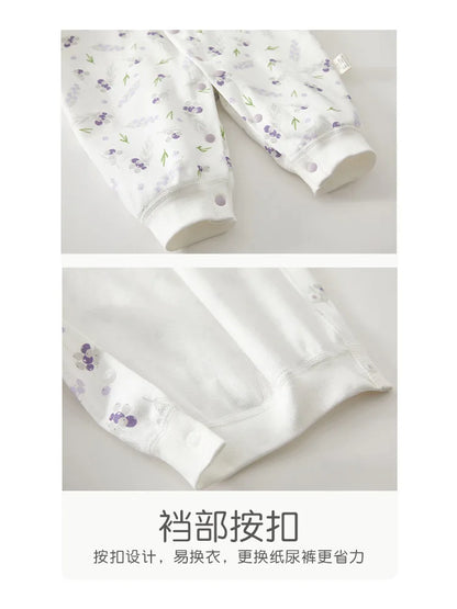 AYNIGIELL ropa de bebé primavera otoño ropa interior de algodón puro mono recién nacido mameluco de manga larga ropa de descanso traje mono