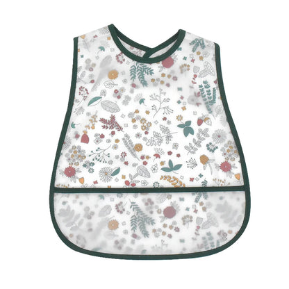 Baberos de alimentación para el almuerzo con bolsillo impermeable EVA con patrón de dibujos animados, Baberos ajustables para bebés, delantal bonito para niños, paños para eructar, novedad de 2023