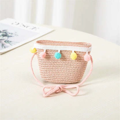 Niños Niñas moda de verano niños protector solar sombrero de paja bolsa para niñas sombrero fresco niña lindo transpirable BabyAccessories