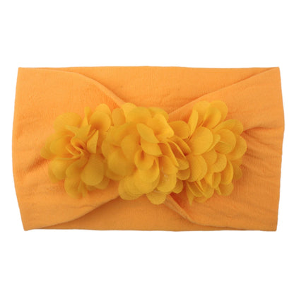 Vendaje para el cabello, diadema con lazo, turbante para niños recién nacidos, accesorios para niñas, flor Floral, elástico liso suave