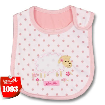 [Littles & Bloomz] Baberos de alimentación para bebé, niña y niño, delantal impermeable, toalla de dibujos animados, baberos para cena para niños pequeños, pañuelos, paños para eructar