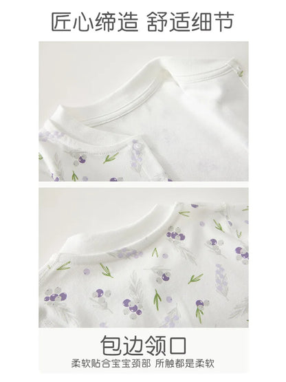 AYNIGIELL ropa de bebé primavera otoño ropa interior de algodón puro mono recién nacido mameluco de manga larga ropa de descanso traje mono