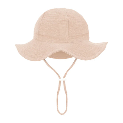 Sombreros de cubo de algodón para bebé, gorros con protección solar para exteriores para niños y niñas, sombrero panamá estampado, sombrero de pesca de playa Unisex para 3-12 meses