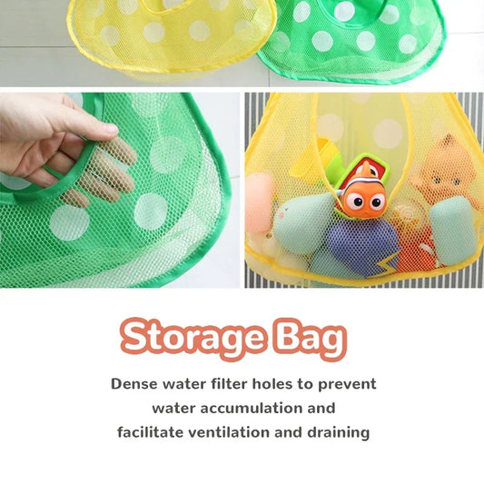 Juguete para Baby Shower, bolsa de almacenamiento de juguetes con forma de rana y pato, ventosa fuerte, bolsa de juego para Baby Shower, organizador de baño, juguete de agua