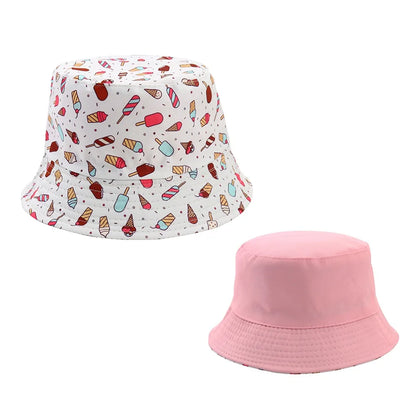Sombrero de pescador de doble cara para bebé, bonito unicornio con letras bordadas, gorra de pescador para niños y niñas, sombrero para el sol para niño al aire libre para primavera y verano