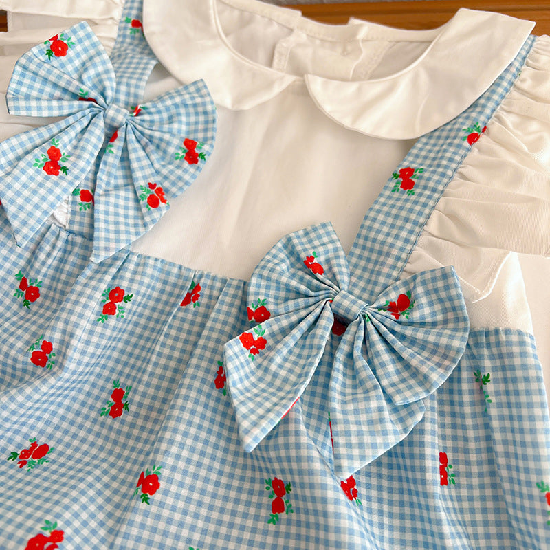2024 Baby Girls Autumn Clothes Newborn Long Sleeve Bodysuit Toddler Plaid  Rompers Infant Clothing Children Cotton Cute Overalls