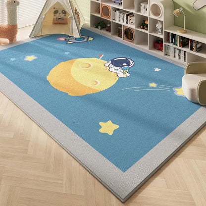 Alfombra de astronautas espaciales para sala de estar, decoración del hogar, sofá, mesa, alfombras de área grande, dormitorio, mesita de noche, alfombrilla para puerta de baño