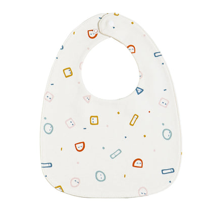 Baberos INSULAR de 3 capas para bebé, paños para eructar, Baberos de algodón suave, babero ajustable en forma de U, Baberos de alimentación para recién nacidos, bolsa de arroz para Saliva