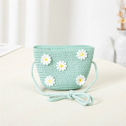 Sombrero de Sol para niños y niñas, conjunto de gorro con bolsa de paja, protección solar de viaje para bebé, sombreros de playa, sombrero de pescador para el sol, novedad de verano